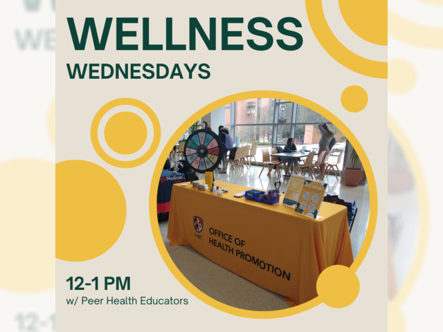 Wellness Wednesdays · Office Of Health Promotion · Myumbc 1965