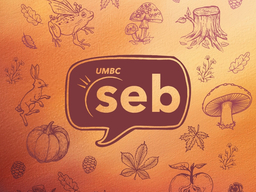 Orange (seb) fall 2025 logo with various fall elements surrounding it. The seb logo is in the middle with elements like pumpkins, leaves, and flowers surround it.
