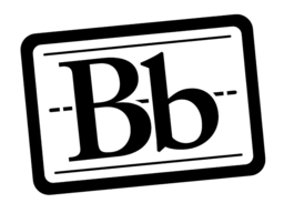 Classic Blackboard logo "Bb" letters in black and white