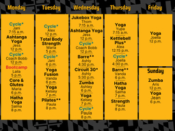 Group Fitness Fall 2025