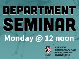 Department Seminar - Mon @ 12 noon