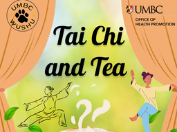 Image of an individual doing tai chi and a tea cup.