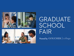 Goucher College Graduate School Fair Logo.