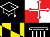 MHEC logo includes a graduation cap, a pillar, and Maryland flag elements