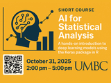Short course on AI for Statistical Analysis at umbc